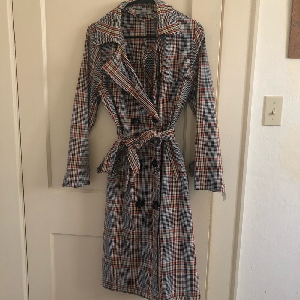 BRAND NEW adorable plaid coat